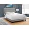 Monarch Specialties Bed, Full Size, Platform, Bedroom, Frame, Upholstered, Linen Look, Wood Legs, Grey, Transitional I 5920F - alternate 2
